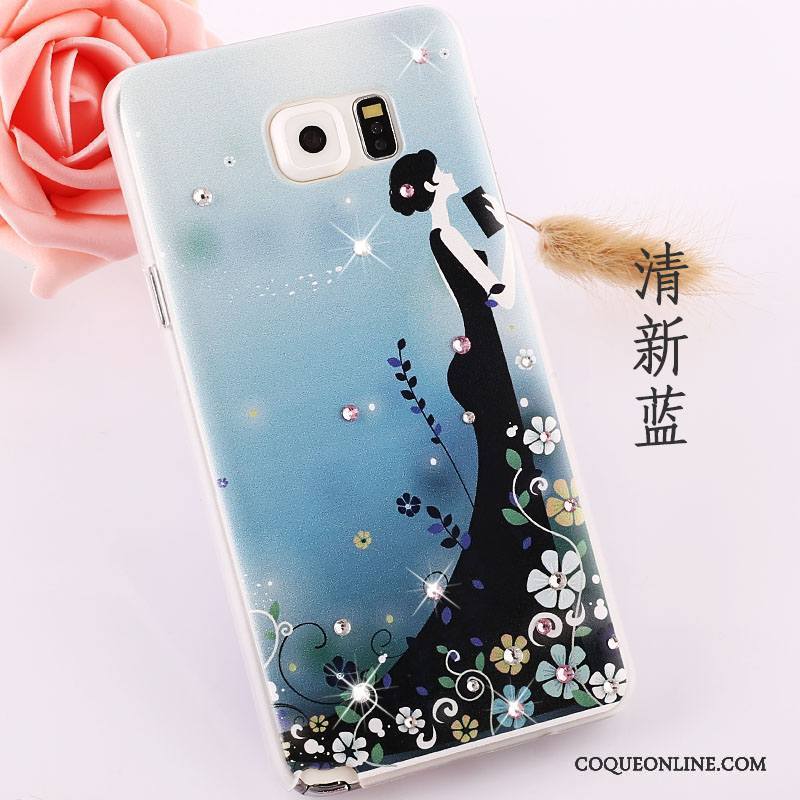 Samsung Galaxy Note 5 Peinture Légère Étoile Protection Étui Strass Coque De Téléphone