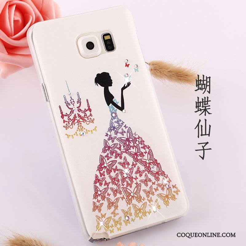 Samsung Galaxy Note 5 Peinture Légère Étoile Protection Étui Strass Coque De Téléphone