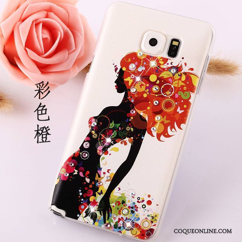 Samsung Galaxy Note 5 Peinture Légère Étoile Protection Étui Strass Coque De Téléphone