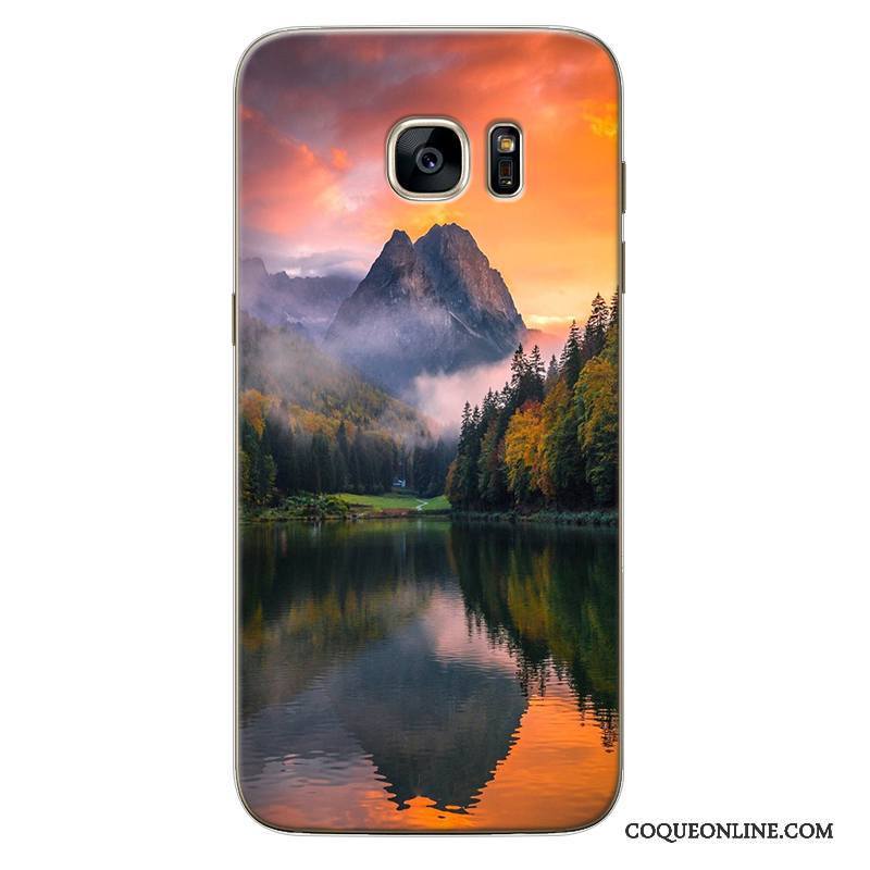 Samsung Galaxy Note 5 Personnalisé Paysage Violet Incassable Étoile Silicone Coque De Téléphone