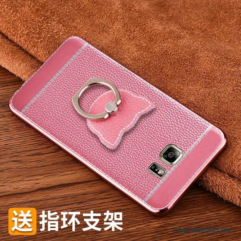 Samsung Galaxy Note 5 Protection Coque De Téléphone Fluide Doux Incassable Étoile Rouge Cuir