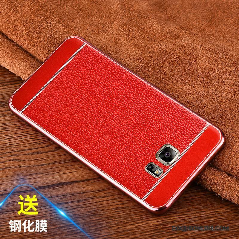 Samsung Galaxy Note 5 Protection Coque De Téléphone Fluide Doux Incassable Étoile Rouge Cuir