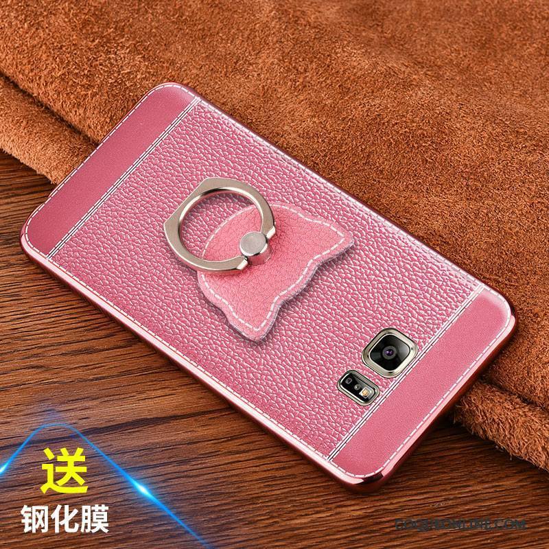 Samsung Galaxy Note 5 Protection Coque De Téléphone Fluide Doux Incassable Étoile Rouge Cuir