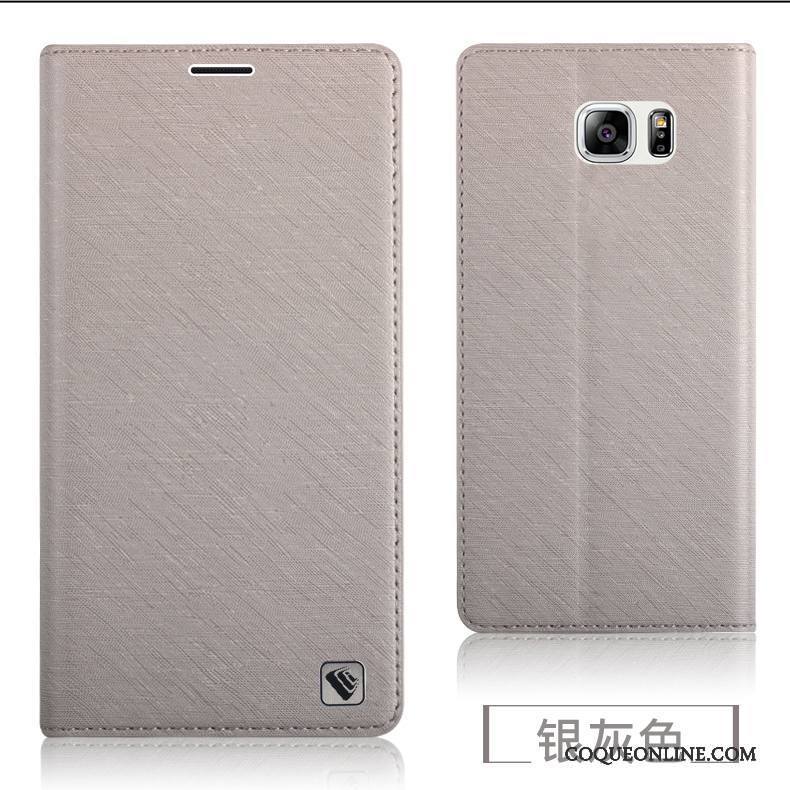 Samsung Galaxy Note 5 Protection Coque De Téléphone Étui En Cuir Marron Étoile Silicone Fluide Doux