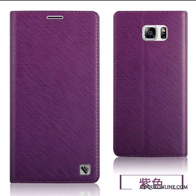 Samsung Galaxy Note 5 Protection Coque De Téléphone Étui En Cuir Marron Étoile Silicone Fluide Doux