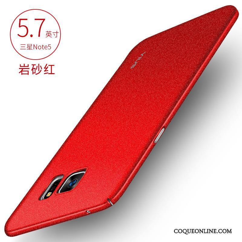 Samsung Galaxy Note 5 Rouge Coque Or Téléphone Portable Étoile Tout Compris Délavé En Daim