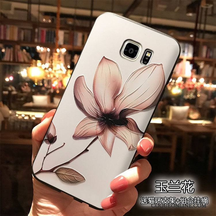Samsung Galaxy Note 5 Silicone Coque De Téléphone Fleur Étoile Ornements Suspendus Étui