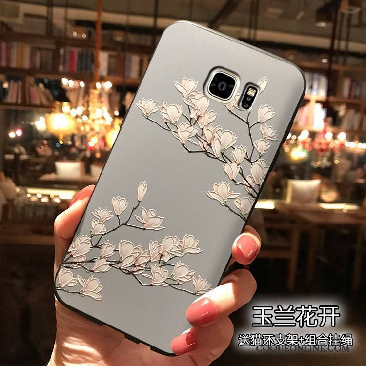 Samsung Galaxy Note 5 Silicone Coque De Téléphone Fleur Étoile Ornements Suspendus Étui