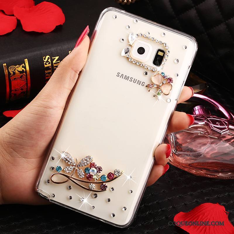 Samsung Galaxy Note 5 Strass Protection Étui Transparent Coque Étoile De Téléphone