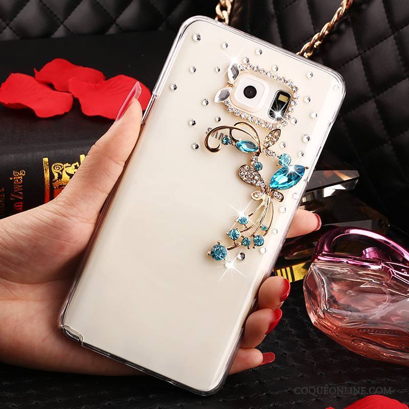 Samsung Galaxy Note 5 Strass Protection Étui Transparent Coque Étoile De Téléphone