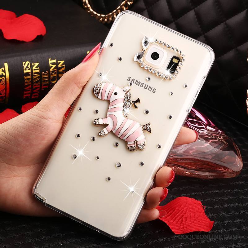 Samsung Galaxy Note 5 Strass Protection Étui Transparent Coque Étoile De Téléphone