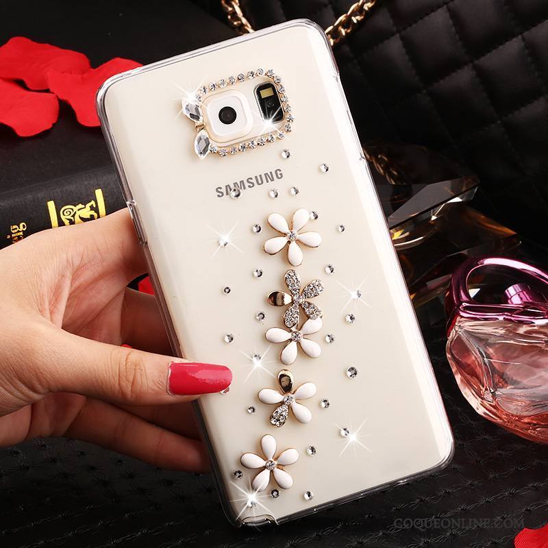 Samsung Galaxy Note 5 Strass Protection Étui Transparent Coque Étoile De Téléphone