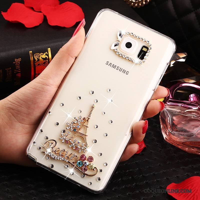 Samsung Galaxy Note 5 Strass Protection Étui Transparent Coque Étoile De Téléphone