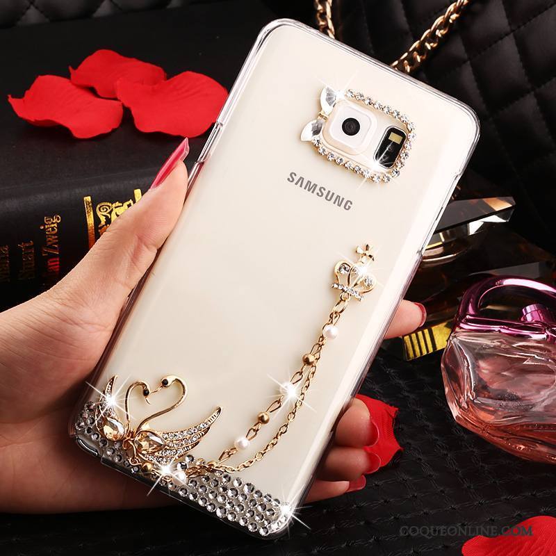 Samsung Galaxy Note 5 Strass Protection Étui Transparent Coque Étoile De Téléphone