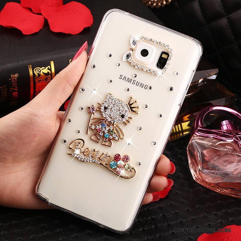 Samsung Galaxy Note 5 Strass Protection Étui Transparent Coque Étoile De Téléphone