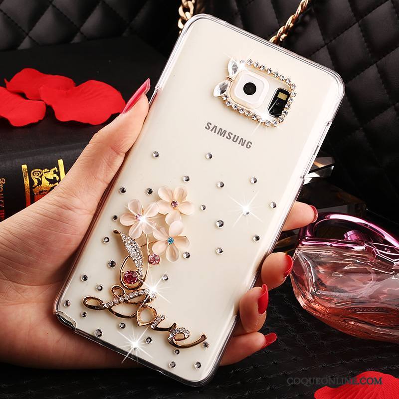 Samsung Galaxy Note 5 Strass Protection Étui Transparent Coque Étoile De Téléphone