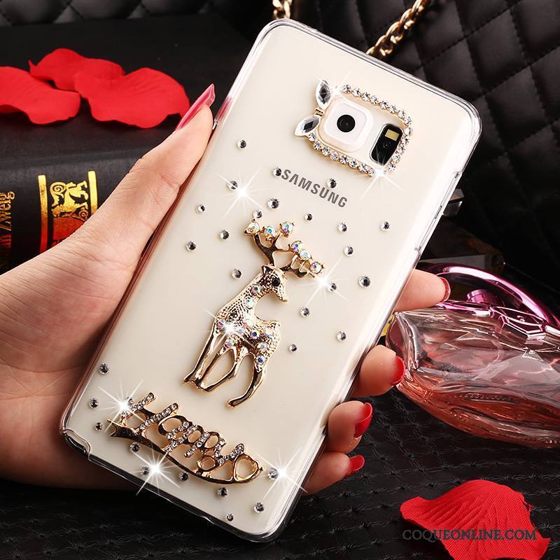 Samsung Galaxy Note 5 Strass Protection Étui Transparent Coque Étoile De Téléphone