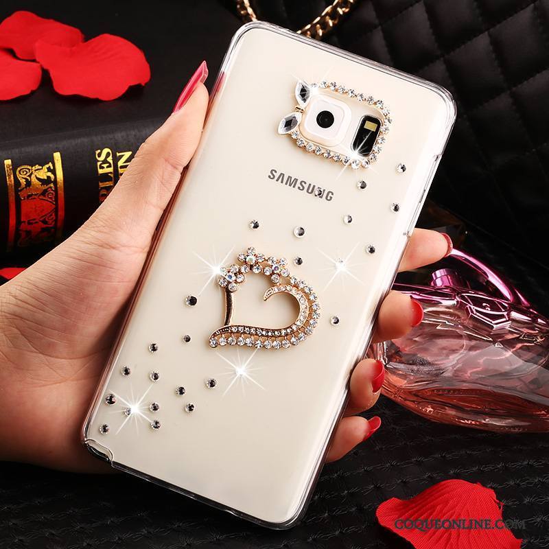 Samsung Galaxy Note 5 Strass Protection Étui Transparent Coque Étoile De Téléphone