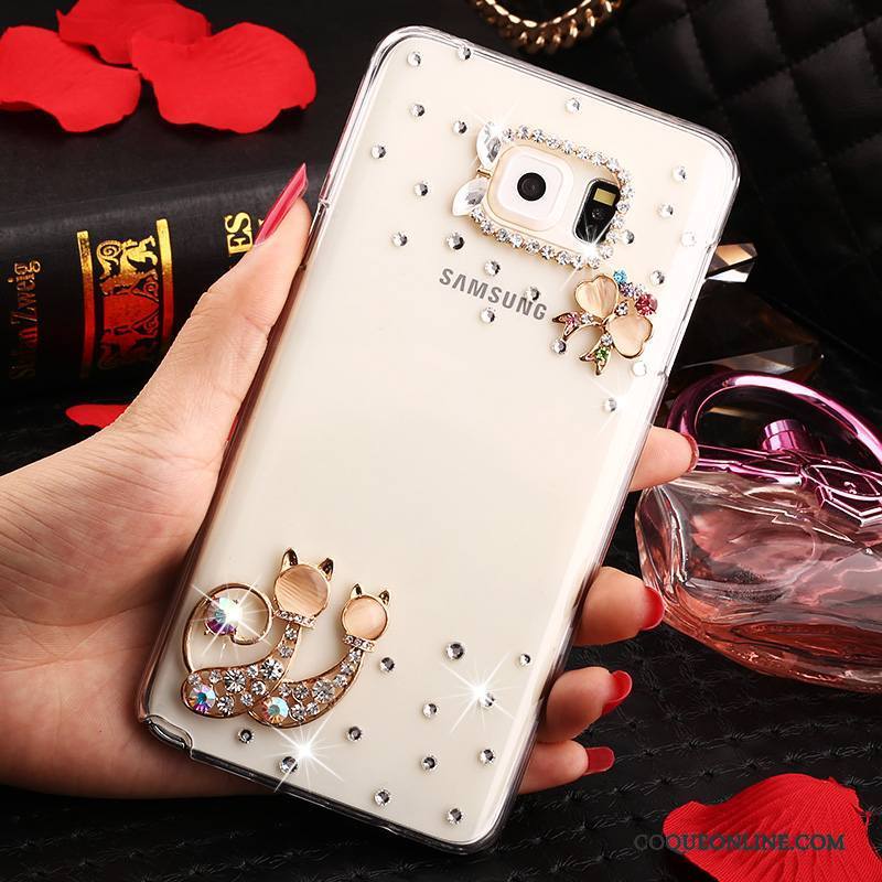 Samsung Galaxy Note 5 Strass Protection Étui Transparent Coque Étoile De Téléphone