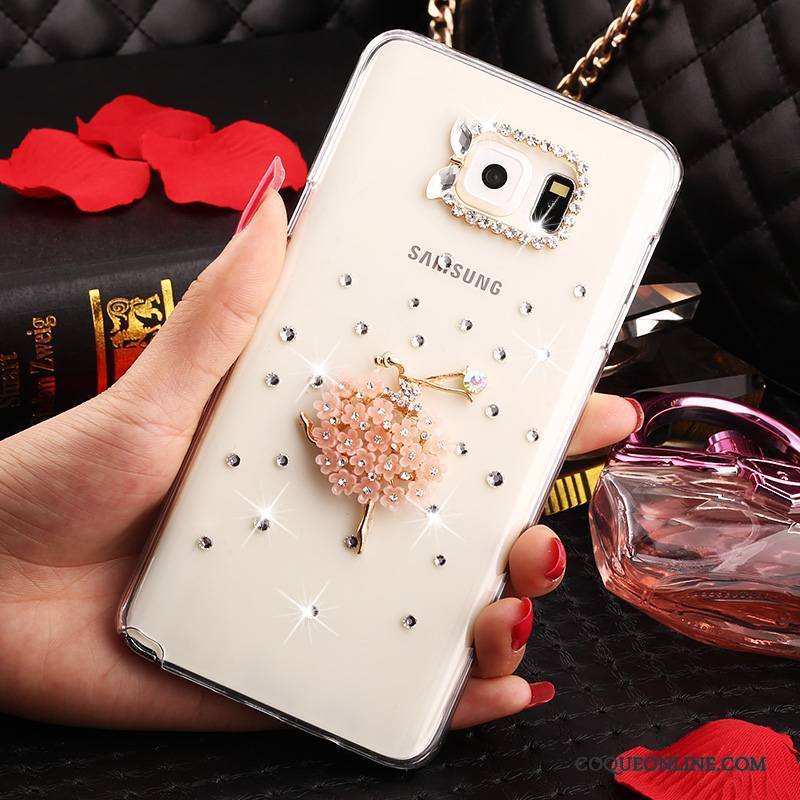 Samsung Galaxy Note 5 Strass Protection Étui Transparent Coque Étoile De Téléphone