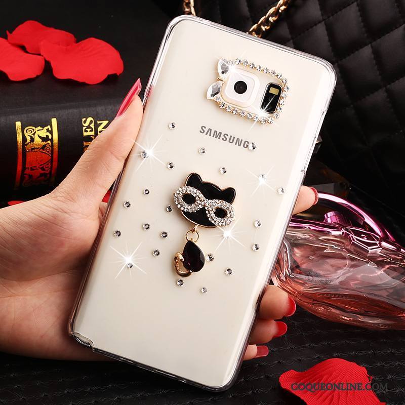 Samsung Galaxy Note 5 Strass Protection Étui Transparent Coque Étoile De Téléphone