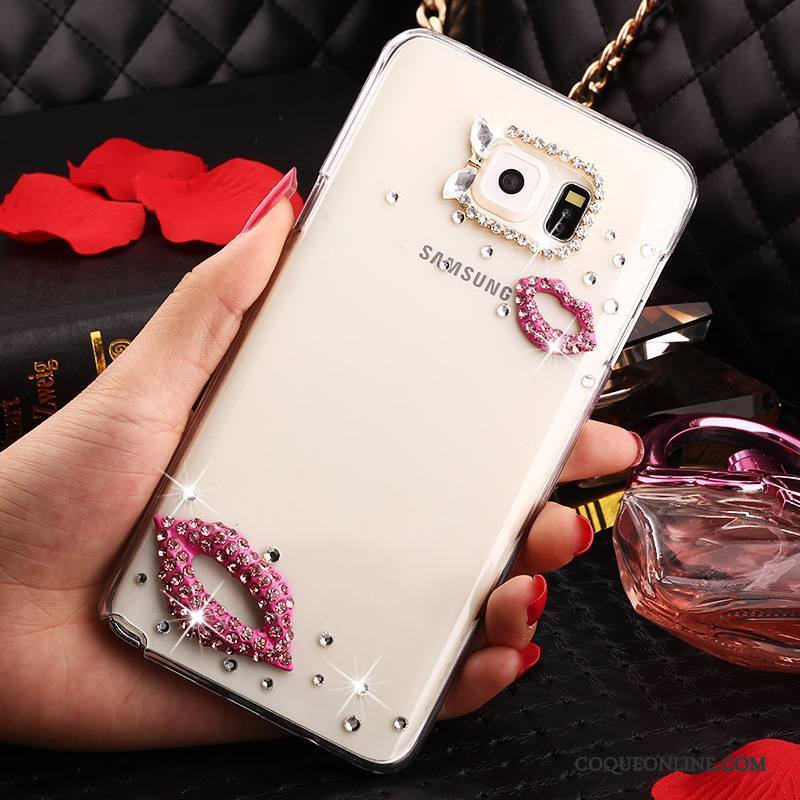 Samsung Galaxy Note 5 Strass Protection Étui Transparent Coque Étoile De Téléphone