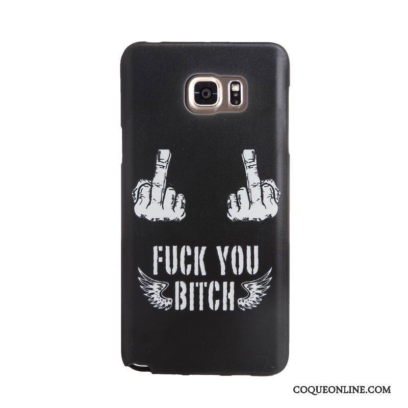 Samsung Galaxy Note 5 Tempérer Membrane Fluide Doux Coque De Téléphone Gaufrage Dessin Animé Protection