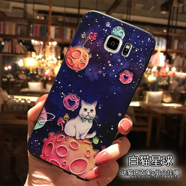 Samsung Galaxy Note 5 Violet Étoile Coque De Téléphone Dessin Animé Tendance Étui Silicone