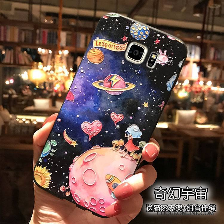 Samsung Galaxy Note 5 Violet Étoile Coque De Téléphone Dessin Animé Tendance Étui Silicone