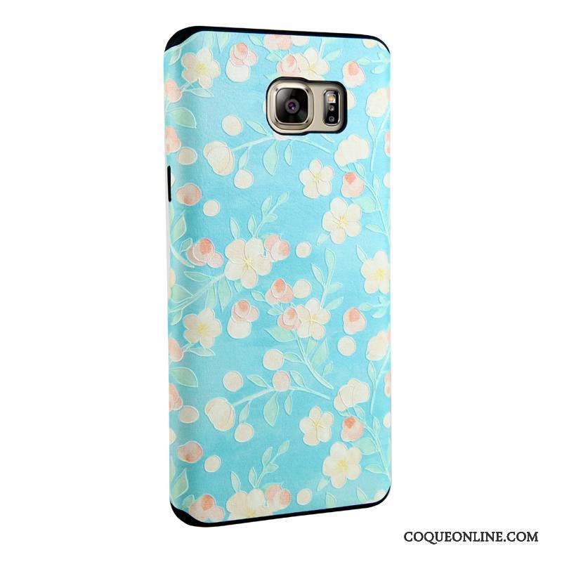 Samsung Galaxy Note 5 Étoile Fleurs Protection Peinture Fluide Doux Coque De Téléphone Tendance