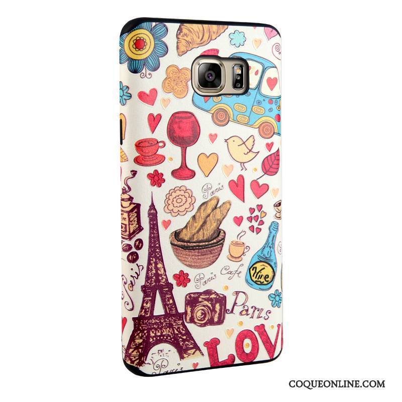 Samsung Galaxy Note 5 Étoile Fleurs Protection Peinture Fluide Doux Coque De Téléphone Tendance