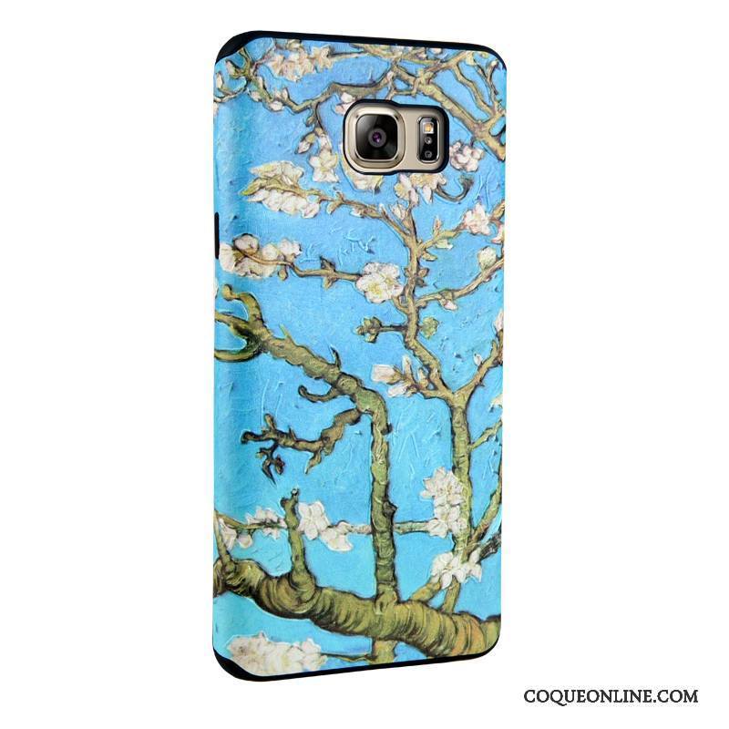 Samsung Galaxy Note 5 Étoile Fleurs Protection Peinture Fluide Doux Coque De Téléphone Tendance