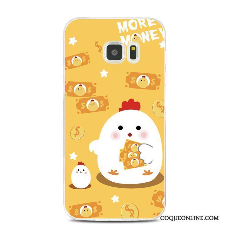 Samsung Galaxy Note 5 Étoile Gaufrage Tout Compris Coque Fluide Doux Silicone Jaune