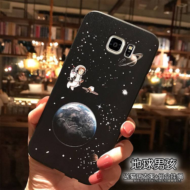 Samsung Galaxy Note 5 Étoile Silicone Noir Étui Coque Dessin Animé De Téléphone