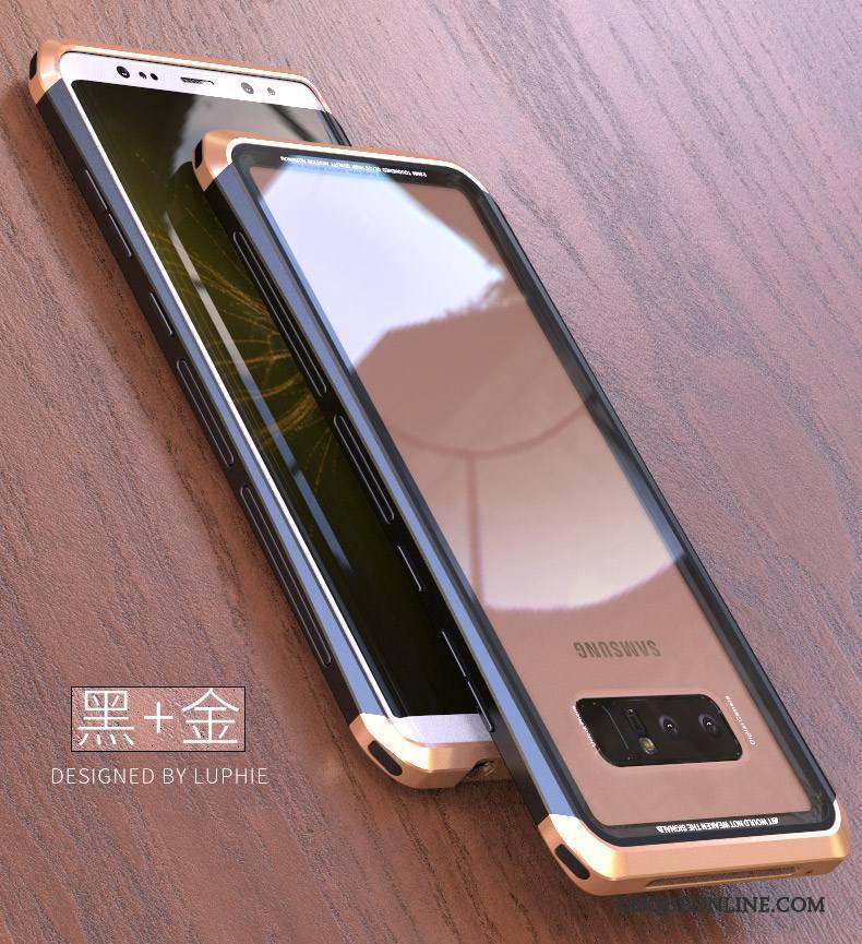 Samsung Galaxy Note 8 Alliage Coque De Téléphone Métal Étoile Incassable Tout Compris Créatif