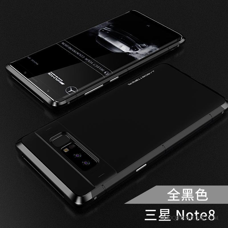 Samsung Galaxy Note 8 Coque Créatif Tout Compris Métal Argent Incassable Protection Étui