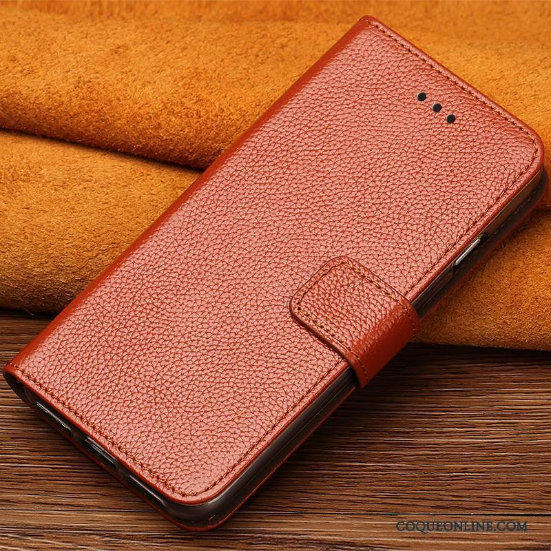 Samsung Galaxy Note 8 Coque Cuir Véritable Étoile Incassable Ornements Suspendus Marron Étui En Cuir Tout Compris