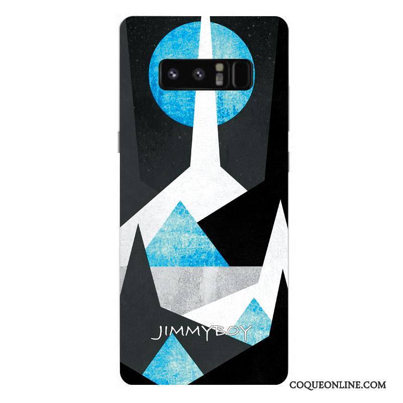 Samsung Galaxy Note 8 Coque De Téléphone Bleu Étoile Créatif Protection Étui Téléphone Portable