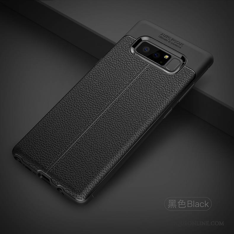 Samsung Galaxy Note 8 Coque De Téléphone Incassable Fluide Doux Litchi Protection Étui Étoile