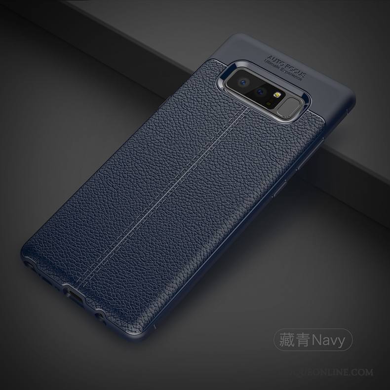 Samsung Galaxy Note 8 Coque De Téléphone Incassable Fluide Doux Litchi Protection Étui Étoile