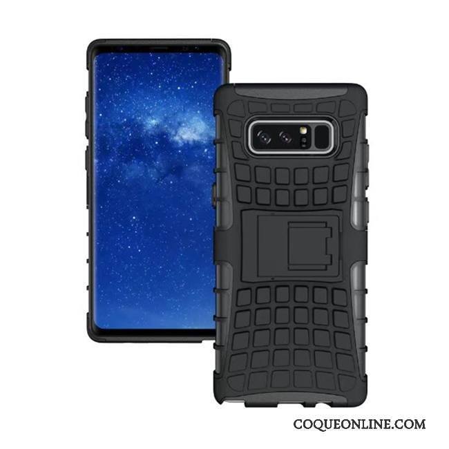 Samsung Galaxy Note 8 Coque De Téléphone Protection Étui Bleu Incassable Modèle Fleurie Étoile