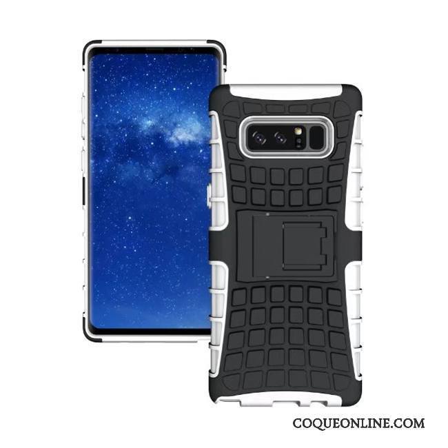 Samsung Galaxy Note 8 Coque De Téléphone Protection Étui Bleu Incassable Modèle Fleurie Étoile