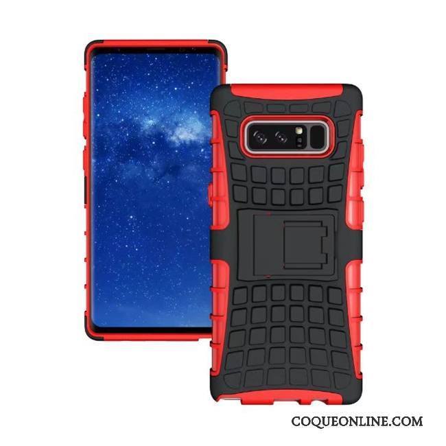 Samsung Galaxy Note 8 Coque De Téléphone Protection Étui Bleu Incassable Modèle Fleurie Étoile