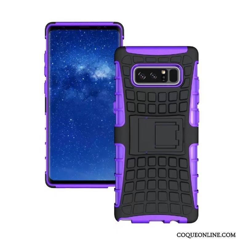 Samsung Galaxy Note 8 Coque De Téléphone Protection Étui Bleu Incassable Modèle Fleurie Étoile