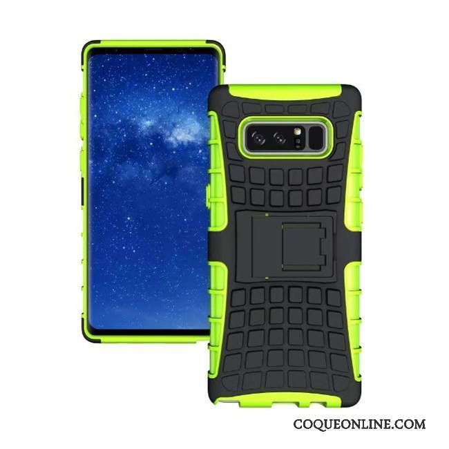 Samsung Galaxy Note 8 Coque De Téléphone Protection Étui Bleu Incassable Modèle Fleurie Étoile