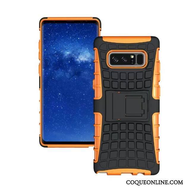 Samsung Galaxy Note 8 Coque De Téléphone Protection Étui Bleu Incassable Modèle Fleurie Étoile