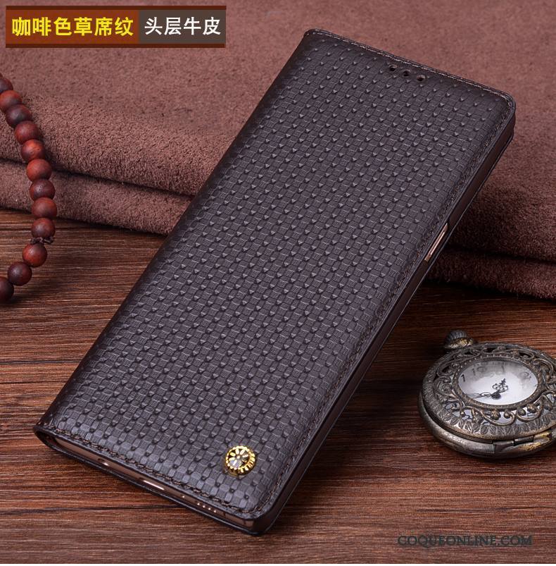 Samsung Galaxy Note 8 Coque De Téléphone Étoile Étui En Cuir Noir Protection Cuir Véritable Téléphone Portable
