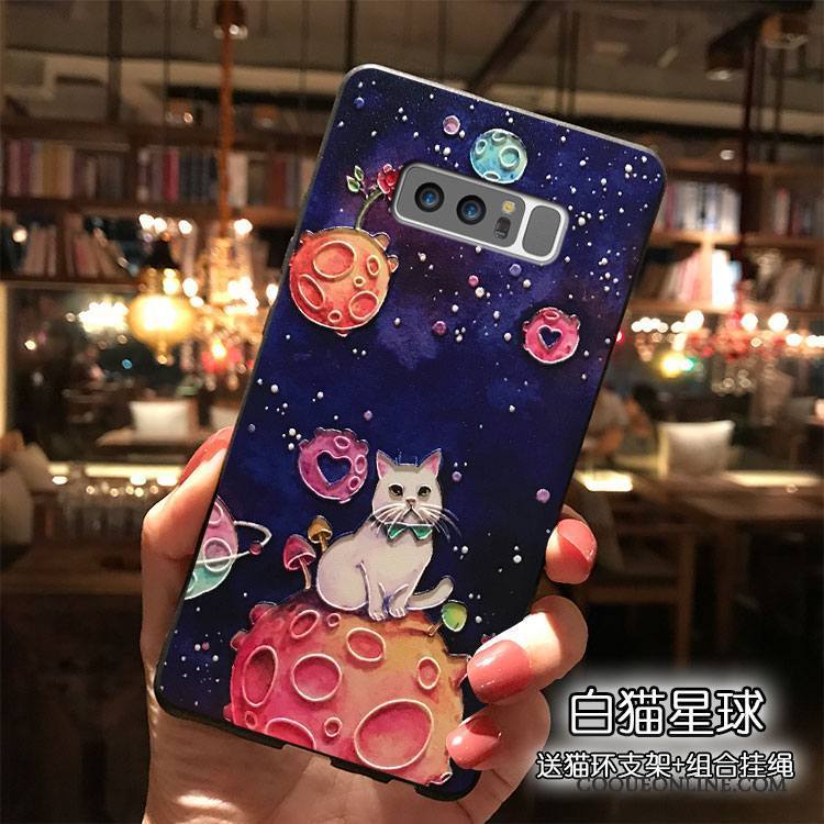 Samsung Galaxy Note 8 Coque Dessin Animé Étui Étoile Tendance Silicone De Téléphone