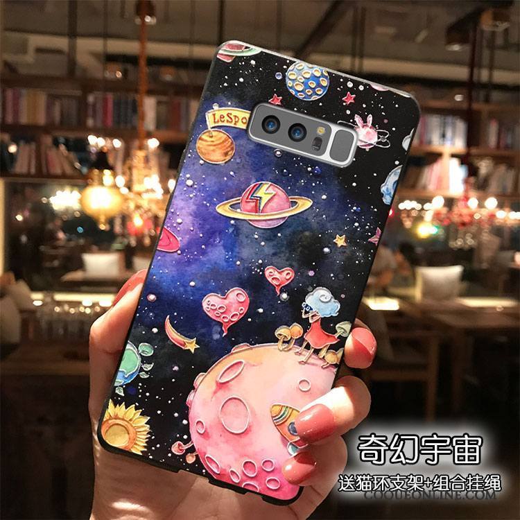 Samsung Galaxy Note 8 Coque Dessin Animé Étui Étoile Tendance Silicone De Téléphone