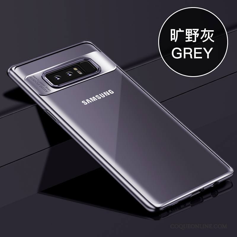 Samsung Galaxy Note 8 Coque Fluide Doux Tendance Bleu Silicone Incassable Personnalité Tout Compris